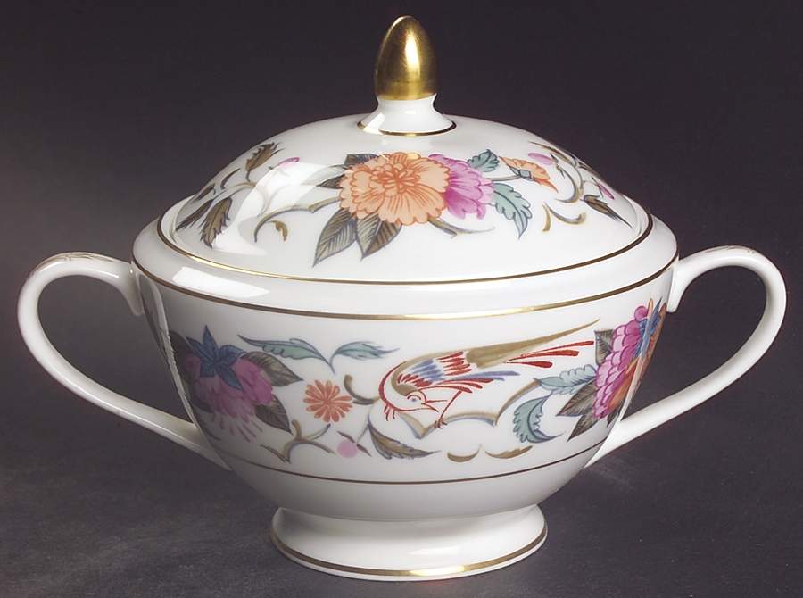 Donovan Bird Sugar Bowl & Lid by Minton-1