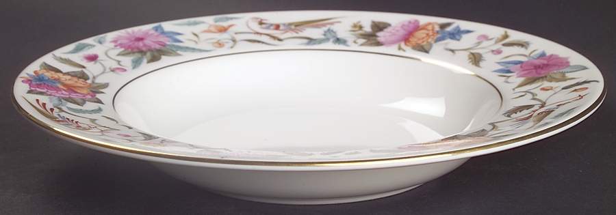 Donovan Bird Large Rim Soup Bowl by Minton-1
