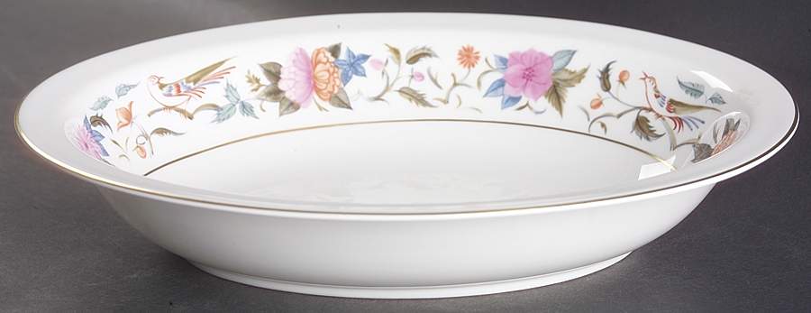 Donovan Bird 10" Oval Vegetable Bowl by Minton-1
