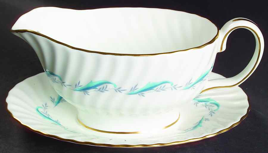 Downing Gravy Boat with Attached Underplate by Minton-1