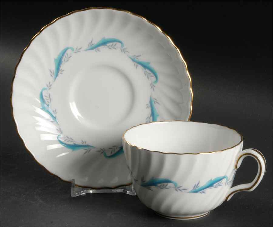 Downing Flat Cup & Saucer Set by Minton-1