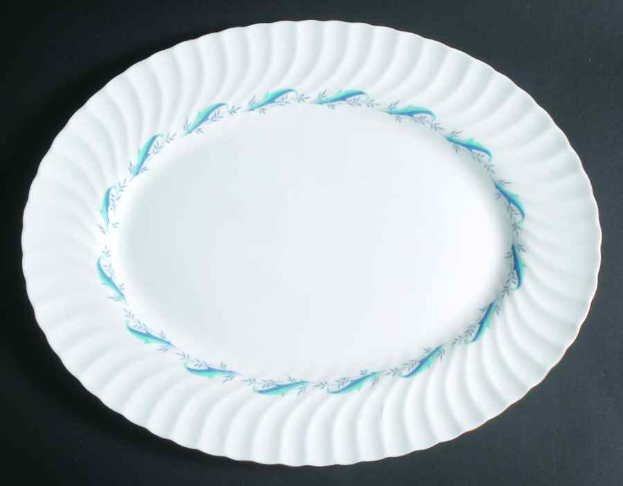 Downing 15" Oval Serving Platter by Minton-1