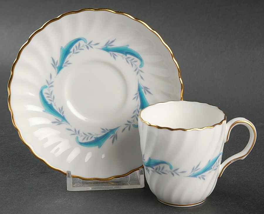 Downing Flat Demitasse Cup & Saucer Set by Minton-1
