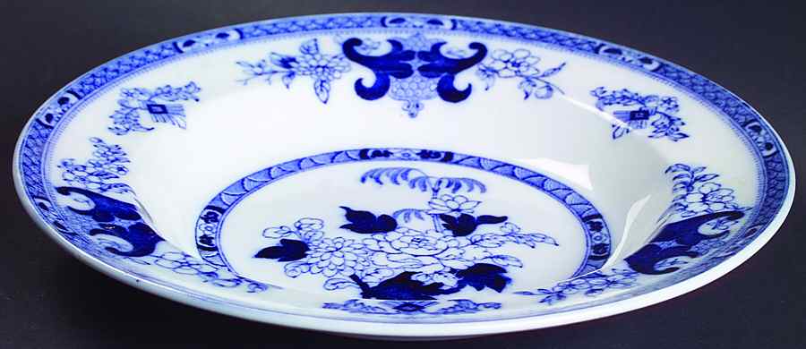 Drooping Willow Rim Soup Bowl by Minton-1
