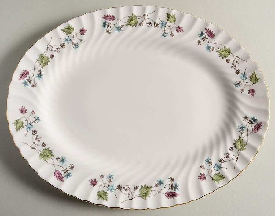 Dryden 12" Oval Serving Platter by Minton-1