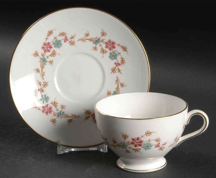 Durham Footed Cup & Saucer Set by Minton-1