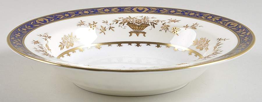 Dynasty Cobalt Rim Soup Bowl by Minton-1