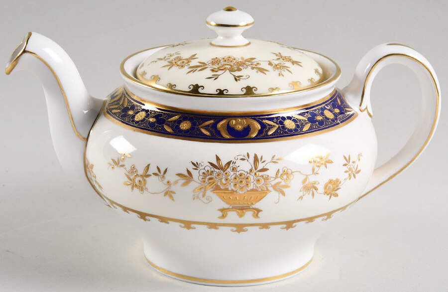 Dynasty Cobalt Small Teapot & Lid by Minton-1