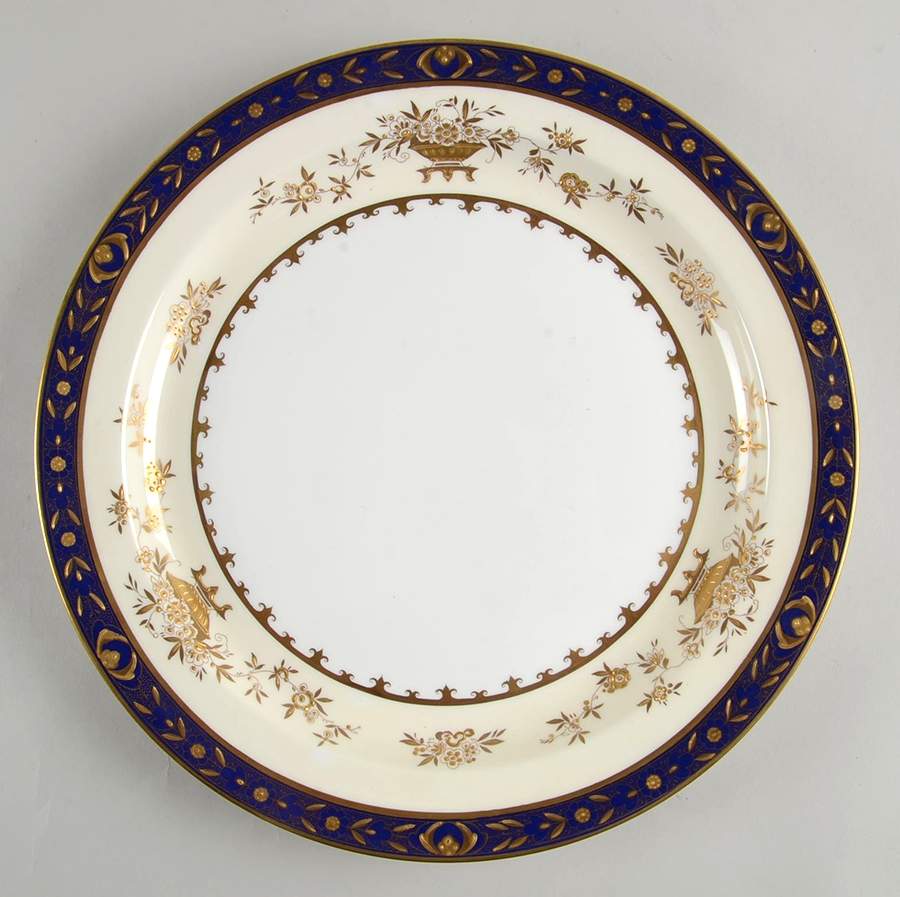 Dynasty Cobalt 13" Chop Plate (Round Platter) by Minton-1