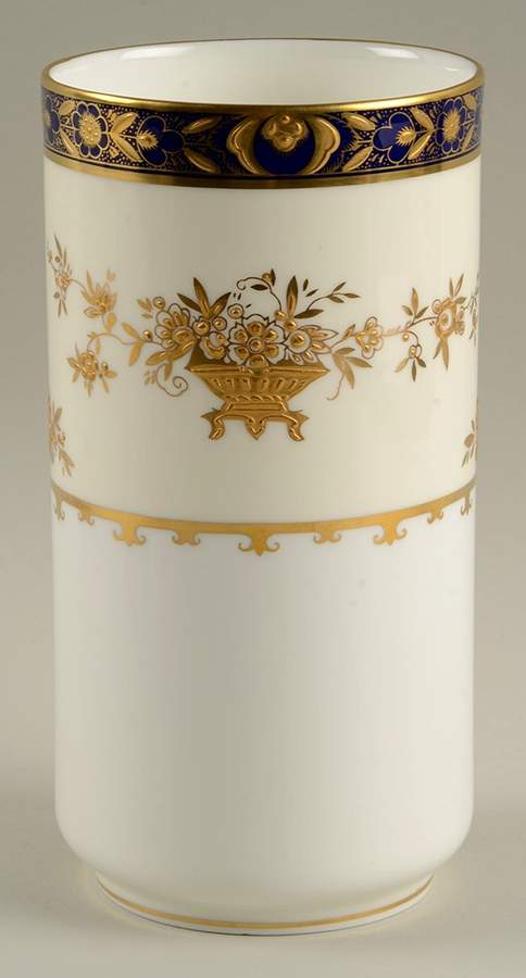 Dynasty Cobalt 6" Vase by Minton-1