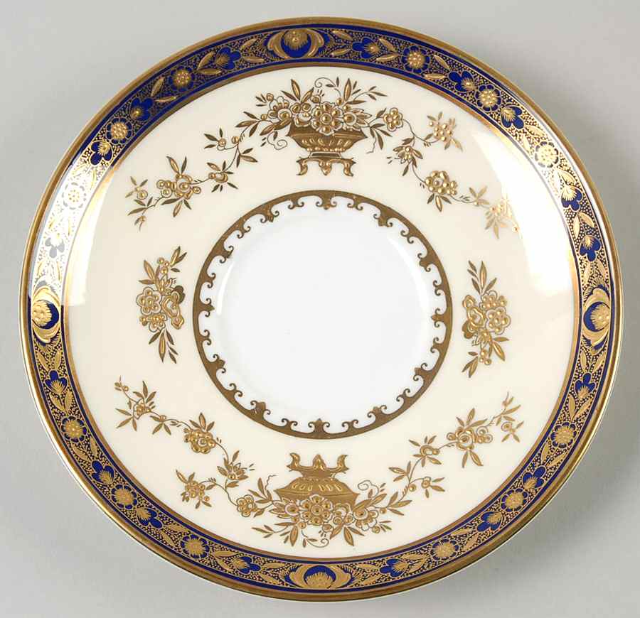 Dynasty Cobalt Saucer for Footed Cream Soup Bowl by Minton-1