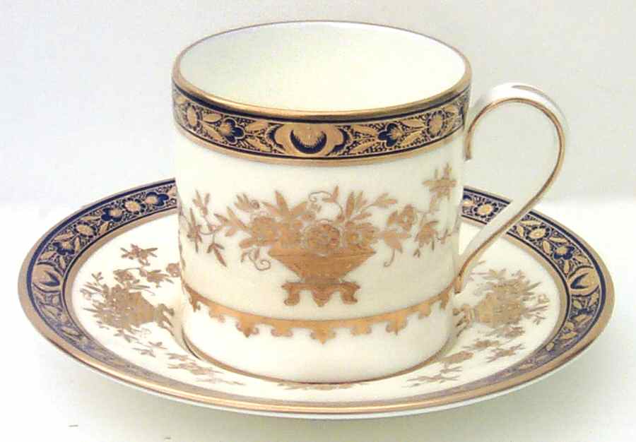 Dynasty Cobalt Flat Demitasse Cup & Saucer Set by Minton-1