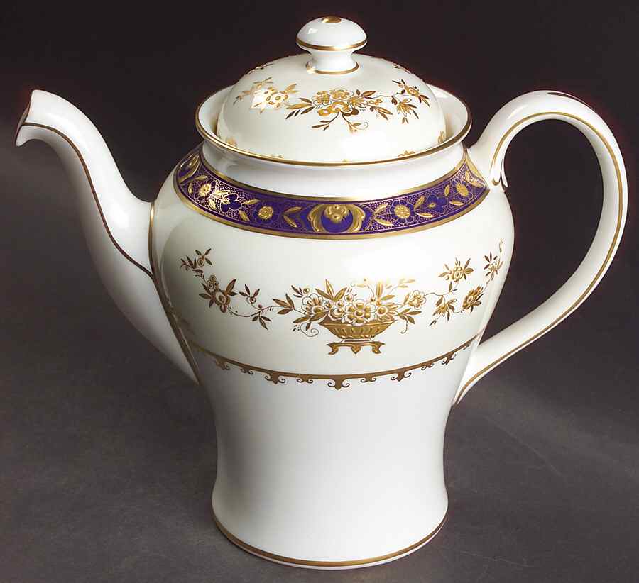 Dynasty Cobalt Coffee Pot & Lid by Minton-1