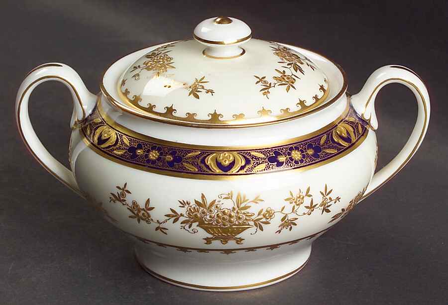 Dynasty Cobalt Sugar Bowl & Lid by Minton-1