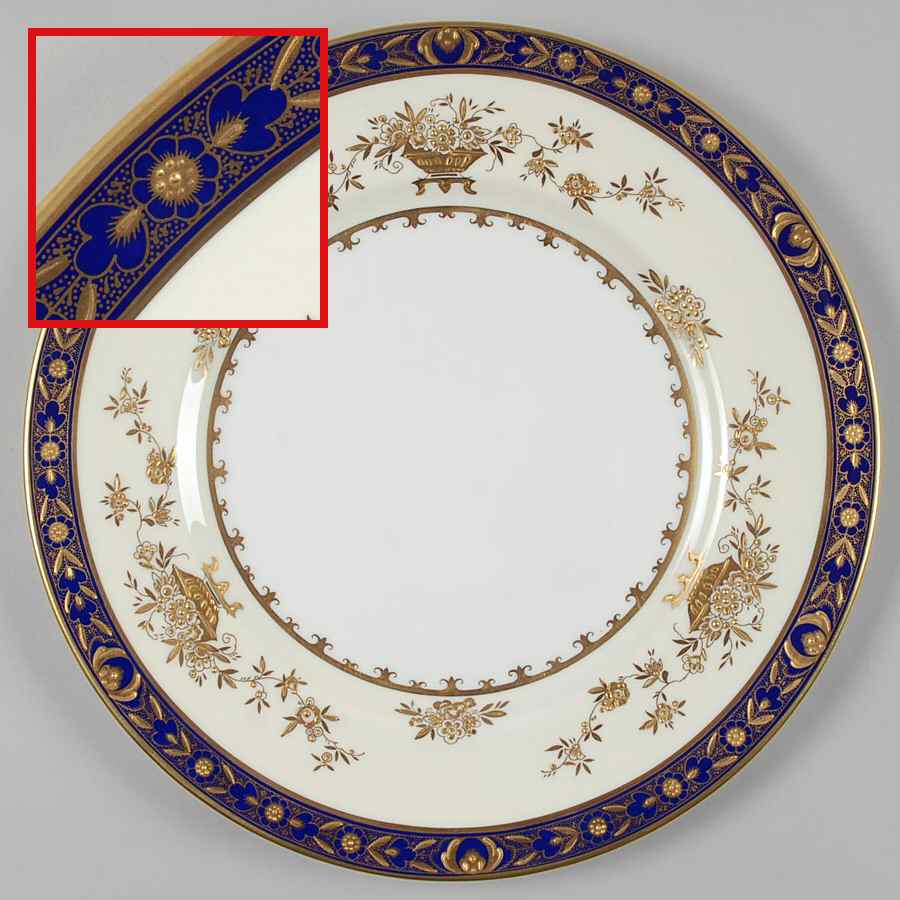 Dynasty Cobalt Dinner Plate by Minton-1
