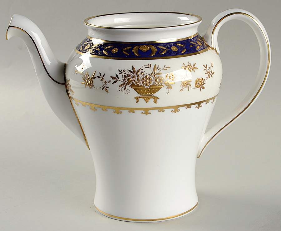 Dynasty Cobalt Coffee Pot No Lid by Minton-1