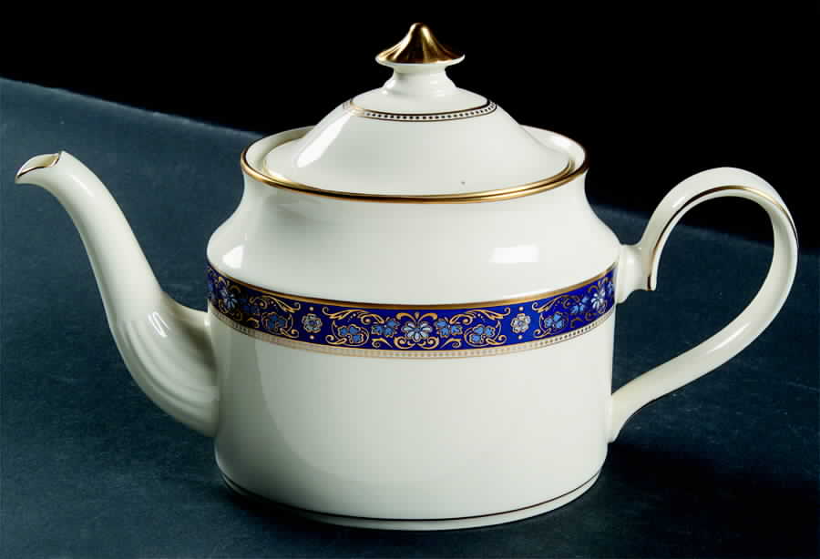 Edinburgh Dark Blue Teapot & Lid by Minton-1