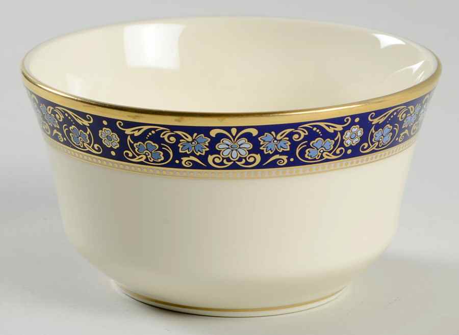 Edinburgh Dark Blue Open Sugar Bowl by Minton-1