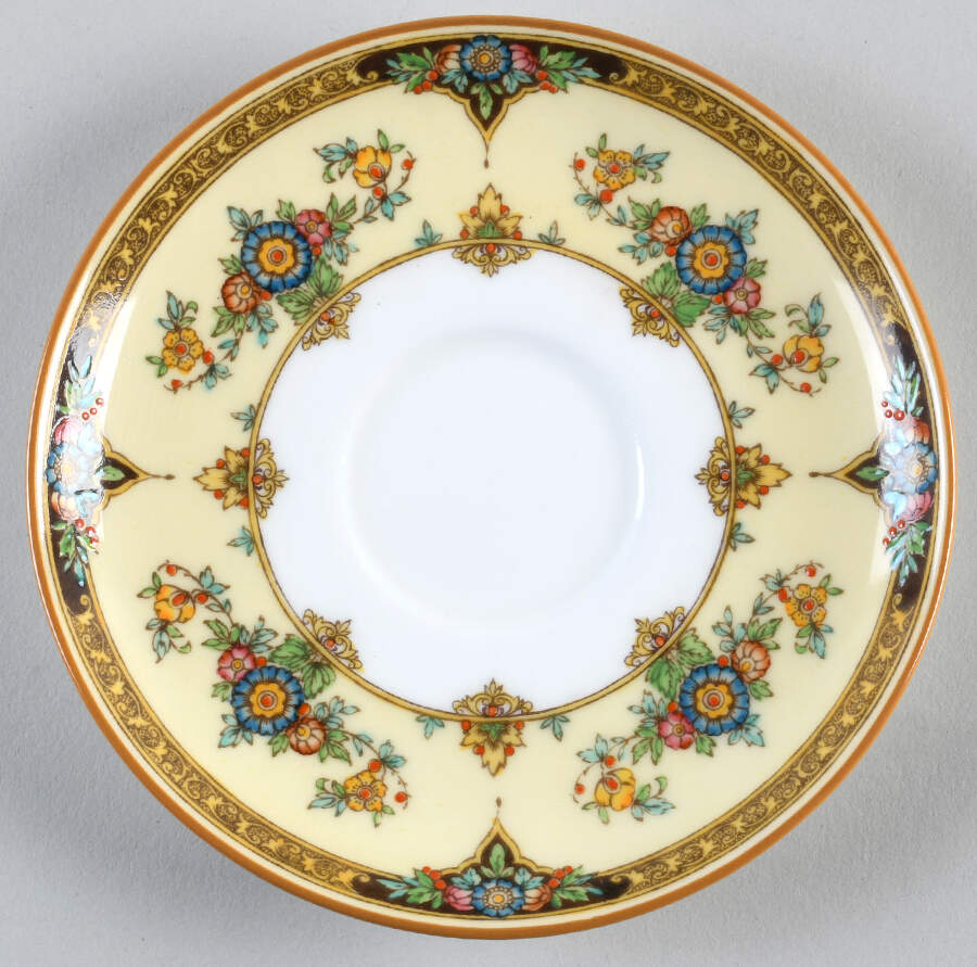 Eloise Orange Saucer for Bouillon Cup by Minton-1