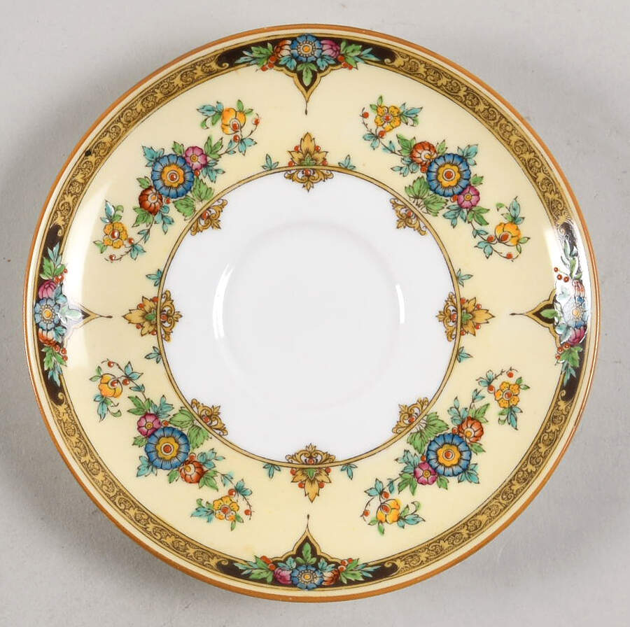 Eloise Orange Saucer by Minton-1