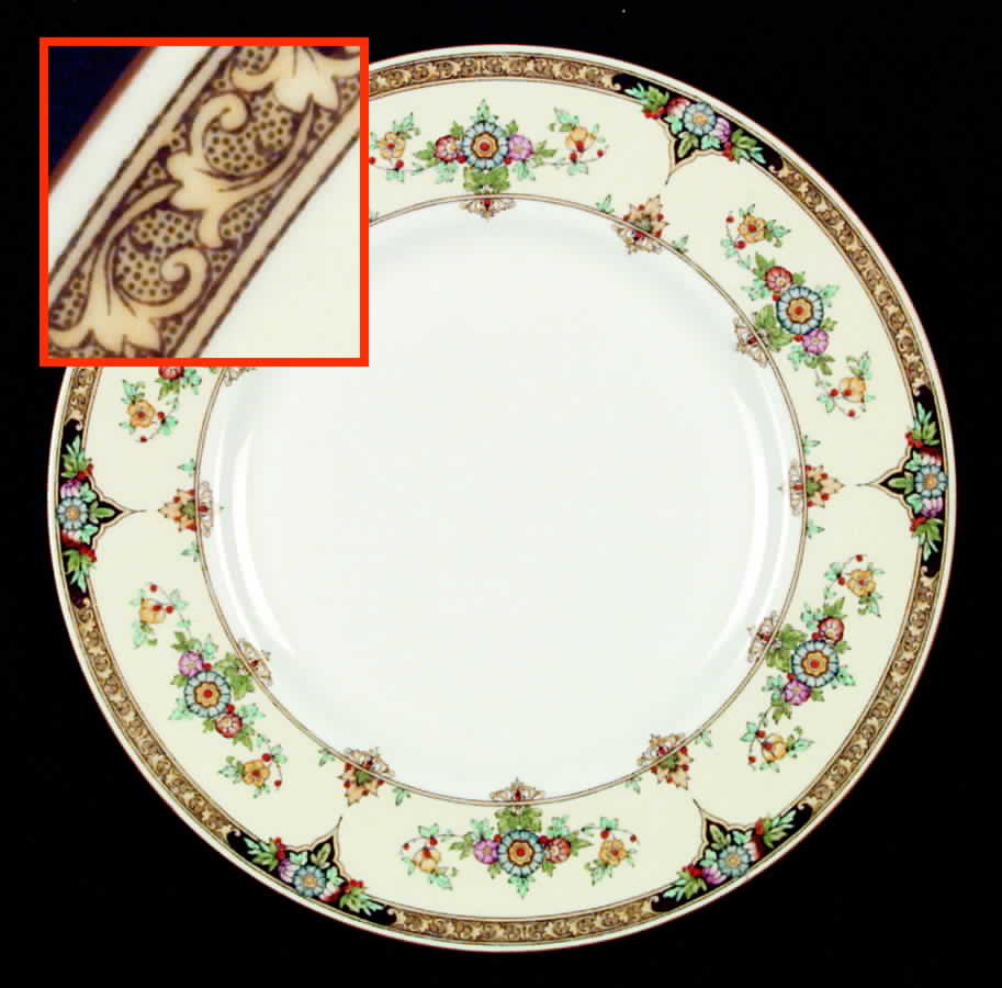 Eloise Orange Dinner Plate by Minton-1