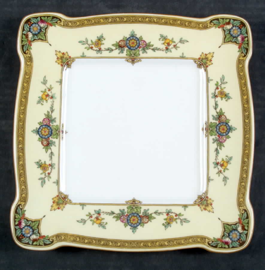 Eloise Orange Square Cake Plate by Minton-1
