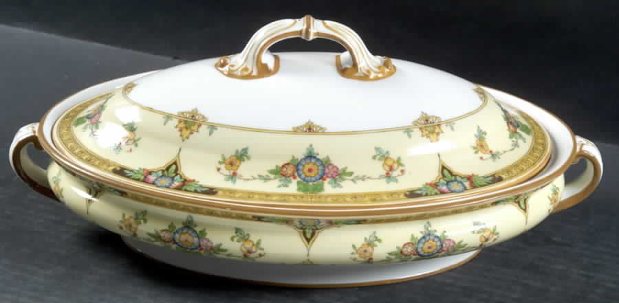 Eloise Orange Oval Covered Vegetable by Minton-1