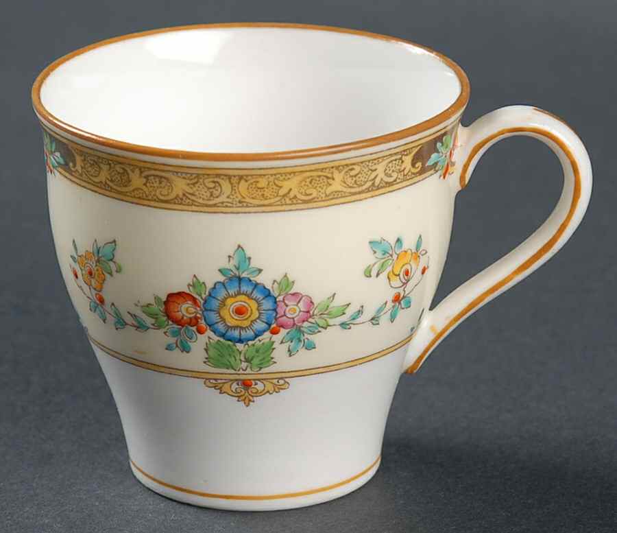 Eloise Orange Flat Demitasse Cup by Minton-1