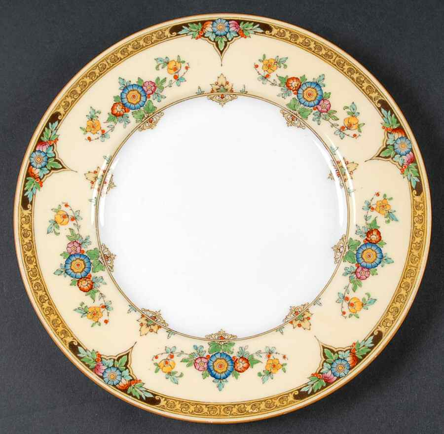 Eloise Orange Salad Plate by Minton-1