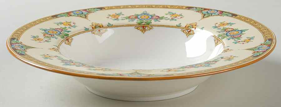 Eloise Orange Rim Soup Bowl by Minton-1