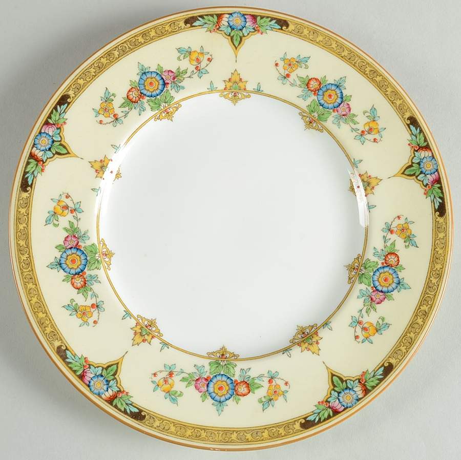 Eloise Orange Luncheon Plate by Minton-1