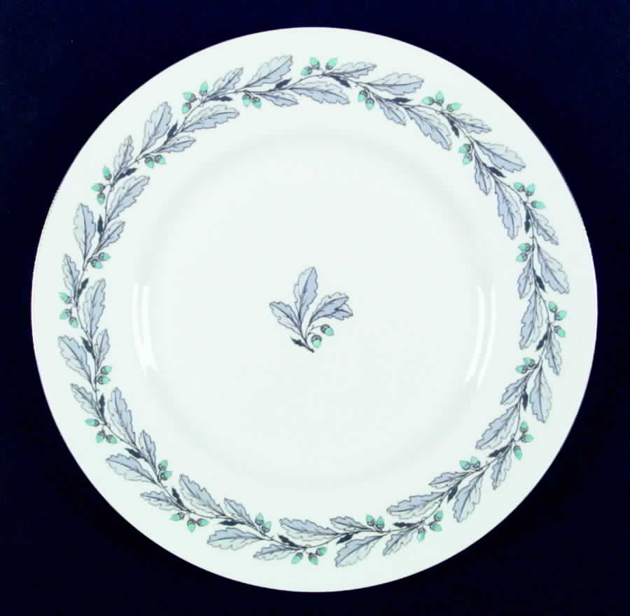 Elizabethan Oak (Blue Gray, #S641) Dinner Plate by Minton-1