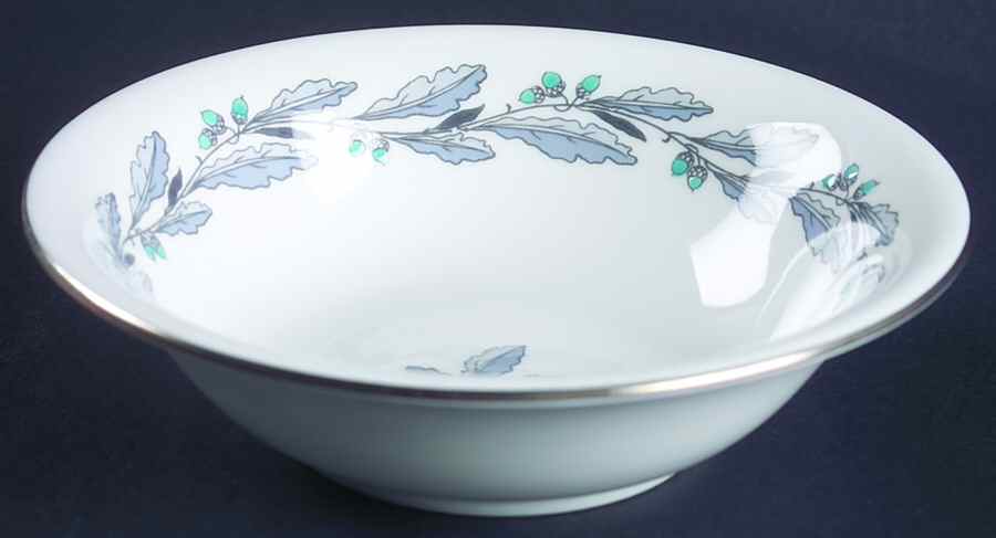 Elizabethan Oak (Blue Gray, #S641) Coupe Cereal Bowl by Minton-1