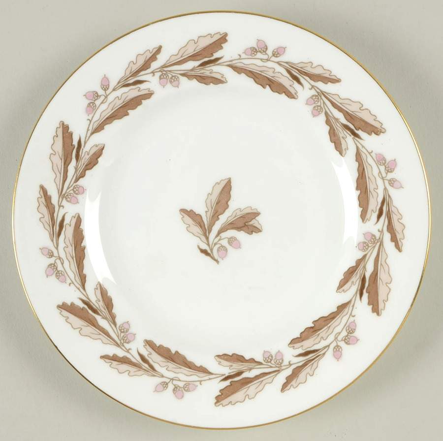 Elizabethan Oak Brown Bread & Butter Plate by Minton-1