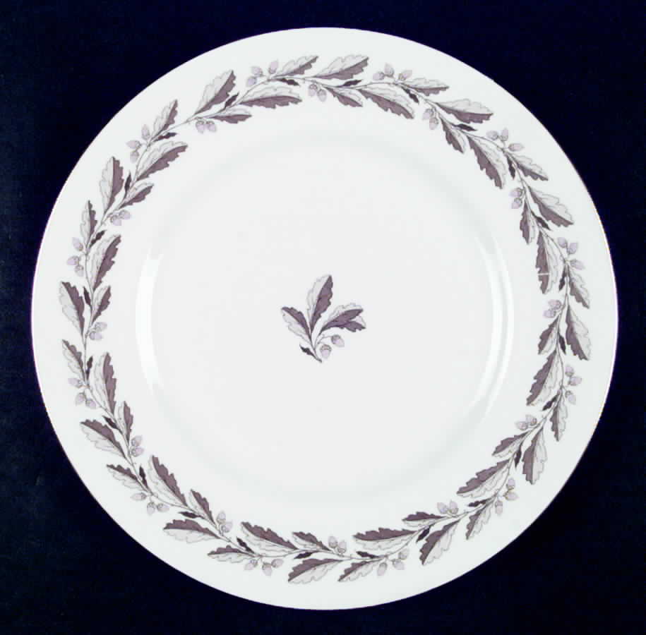 Elizabethan Oak Brown Dinner Plate by Minton-1