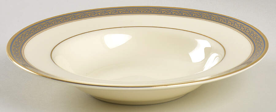 Embassy Blue (No #, Intro 1987) Rim Soup Bowl by Minton-1