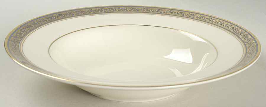 Embassy Blue (No #, Intro 1987) Rim Soup Bowl by Minton-1