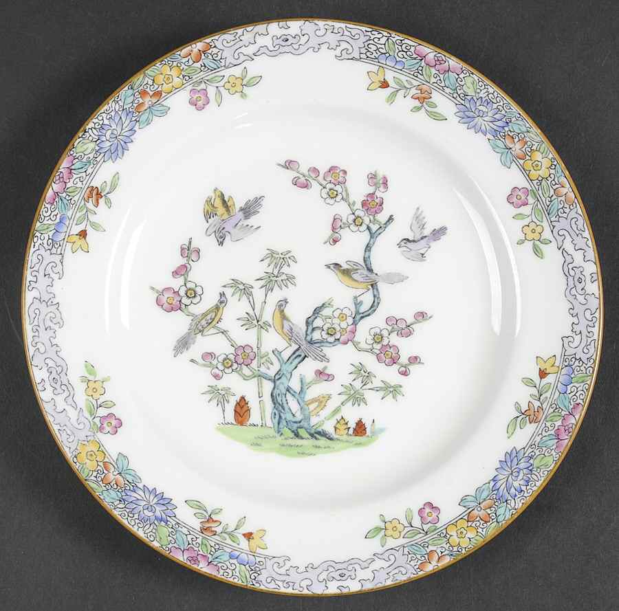 Emperor's Garden Salad Plate by Minton-1