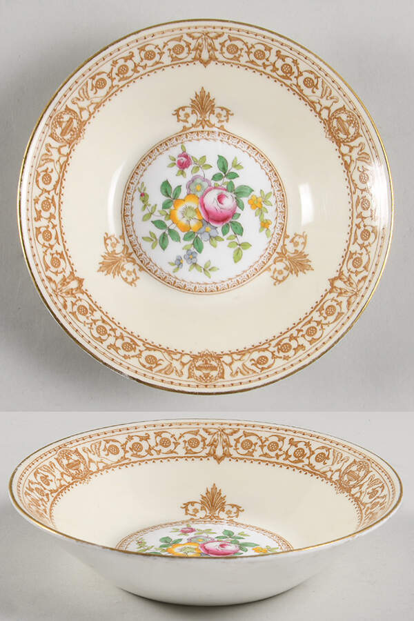 English Rose Fruit/Dessert (Sauce) Bowl by Minton-1