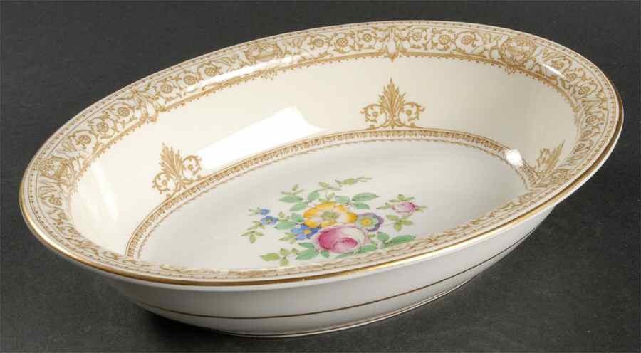 English Rose 9" Oval Vegetable Bowl by Minton-1
