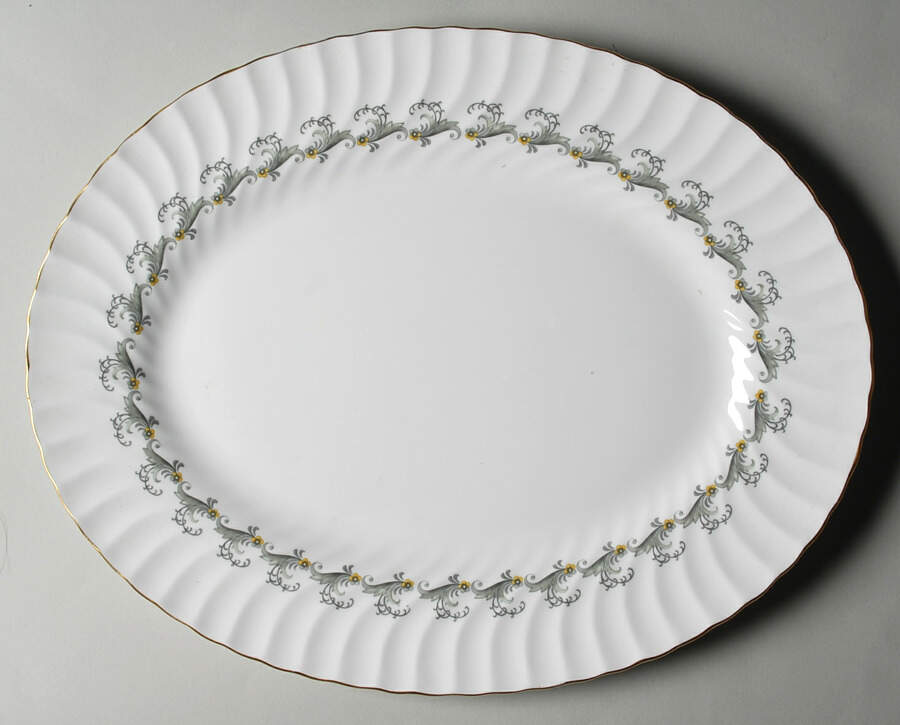 Ermine 15" Oval Serving Platter by Minton-1