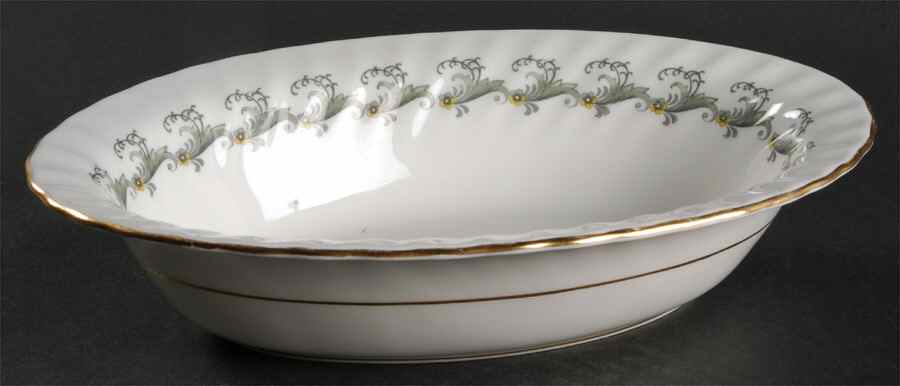 Ermine 10" Oval Vegetable Bowl by Minton-1