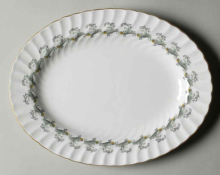 Ermine 10" Oval Serving Platter by Minton-1