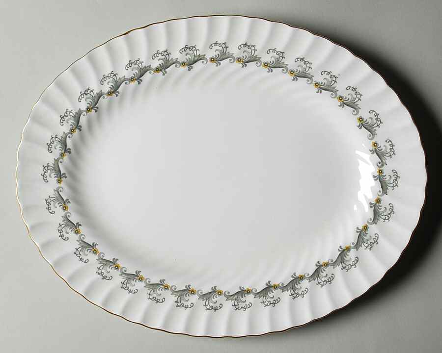Ermine 12" Oval Serving Platter by Minton-1
