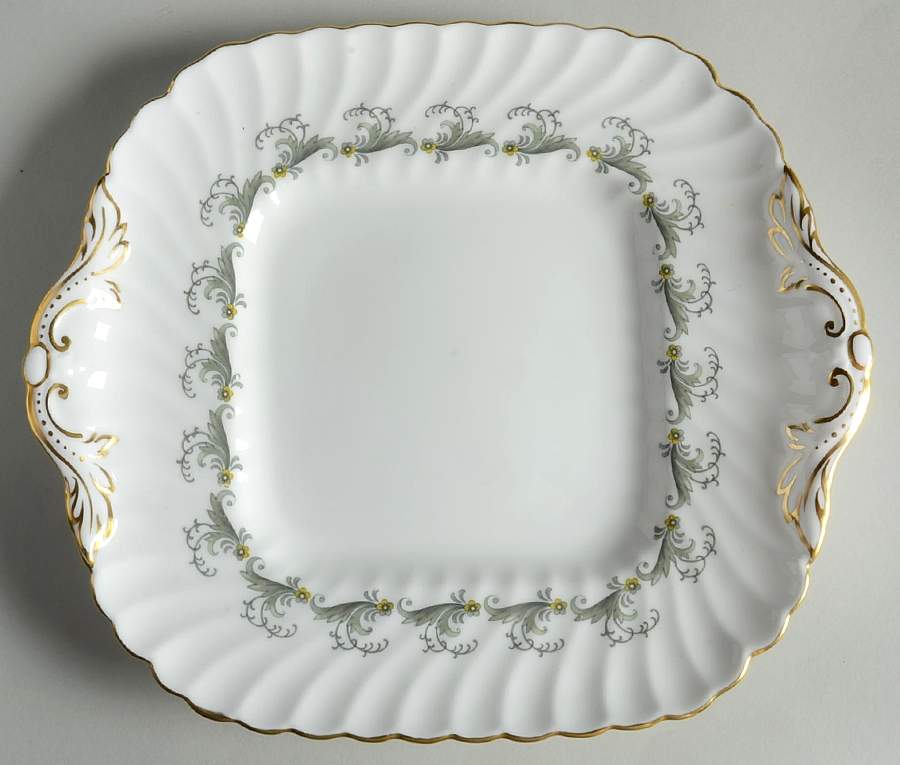 Ermine Square Handled Cake Plate by Minton-1