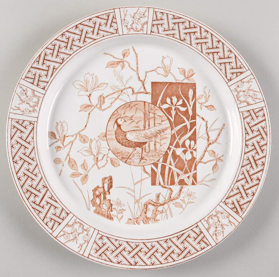 Faisan (Brown) Dinner Plate by Minton-1