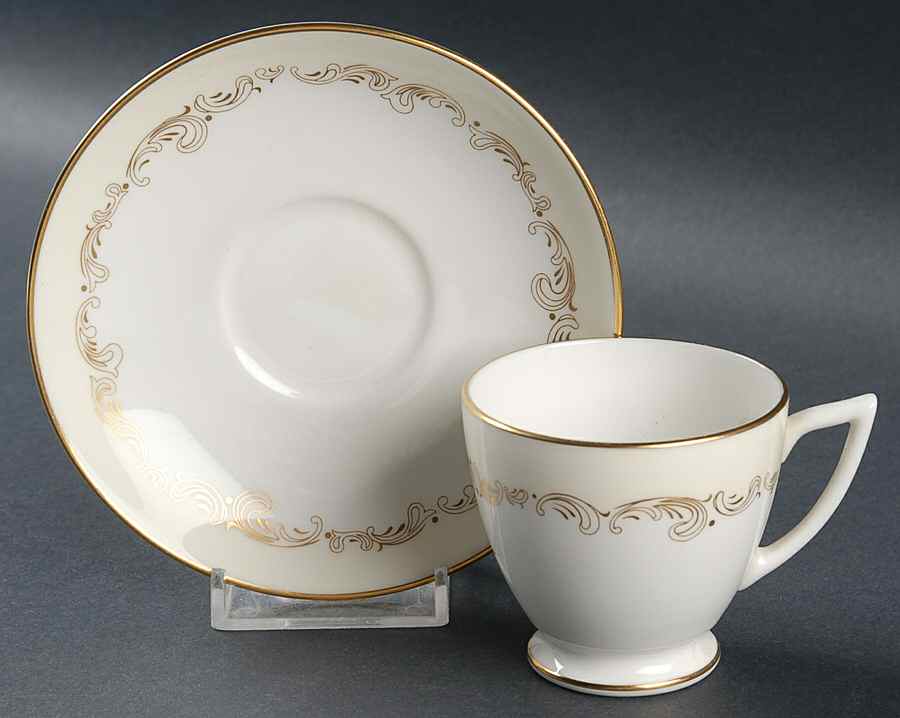 Felicity Footed Demitasse Cup & Saucer Set by Minton-1