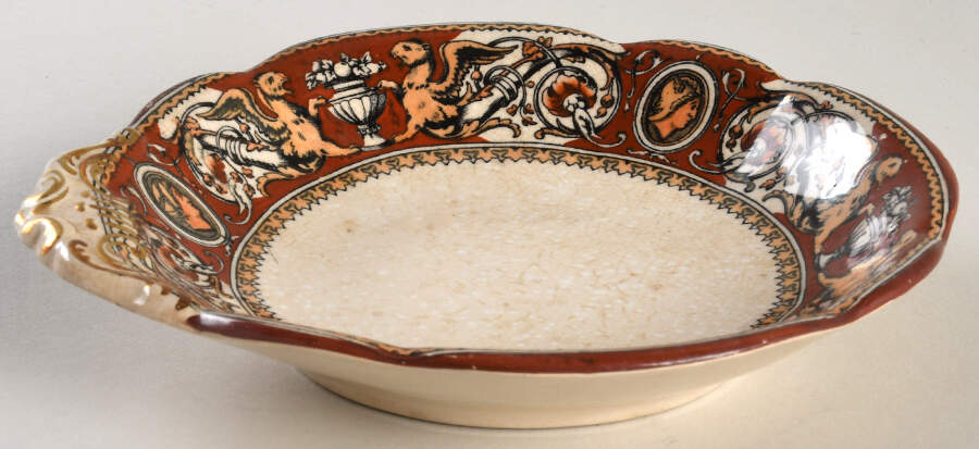 Florentine Red (No Center) Nut Dish by Minton-1
