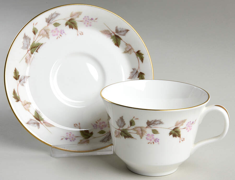 Fortune Flat Cup & Saucer Set by Minton-1