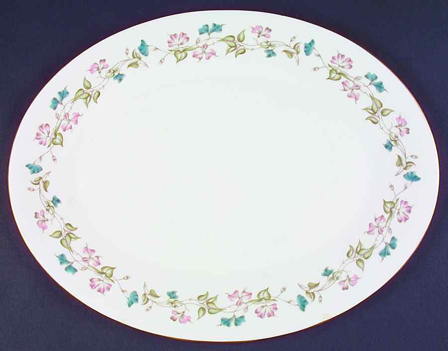 Fragrance 15" Oval Serving Platter by Minton-1